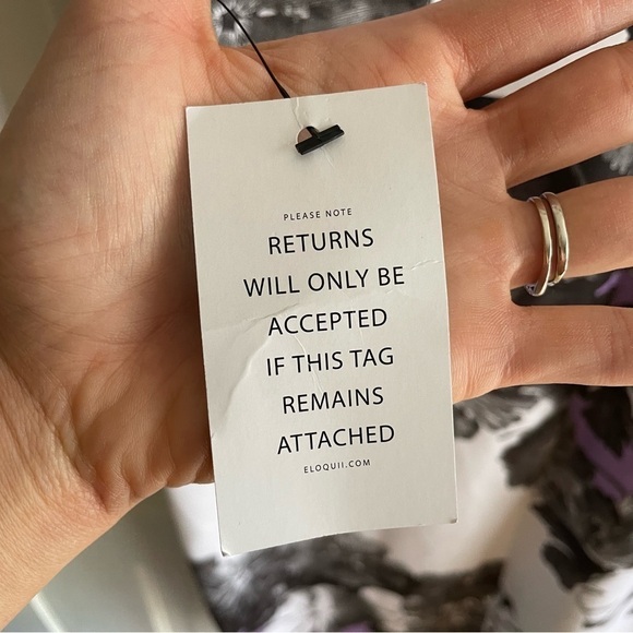 🥒 Eloquii NWT White Purple Floral Femme Bodycon Short Sleeve Mini Dress Plus 16 - Picture 4 of 12